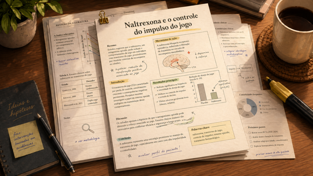 Naltrexona e ludopatia: o que se sabe o possível tratamento 
